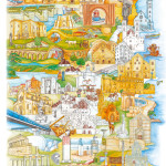 Cartina Puglia disegnata